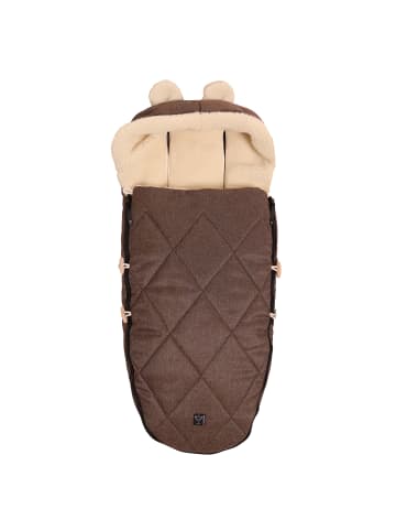 Kaiser Naturfellprodukte Kinderwagen Fußsack XL Ears Wool brown melange