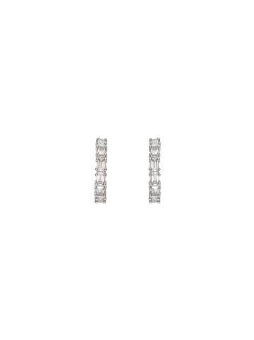faina Women Huggie Earrings in Silver