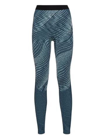 Odlo Tights BL Bottom long BLACKCOMB ECO in Blau