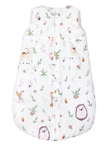 TupTam Baby Ganzjahres Schlafsack ohne Ärmel wattiert in grün/beige