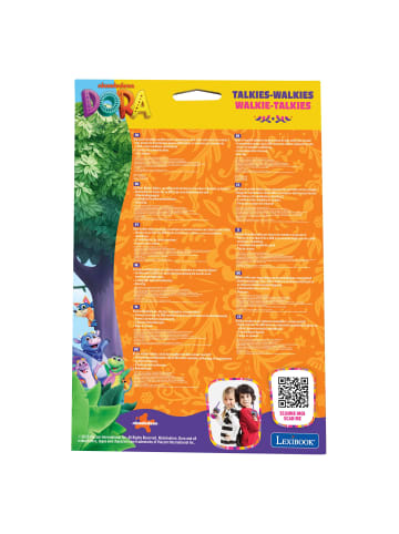 LEXIBOOK® Dora Walkie-Talkies Reichweite 120 m mit Gürtelclip