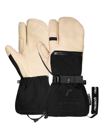 Reusch 3-Finger Handschuhe Duality R-WOOL Lobster in 9002 tan / black