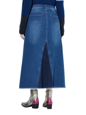 Ulla Popken Rock in blue denim