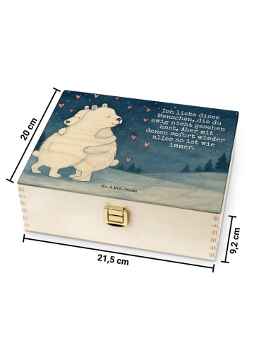 Mr. & Mrs. Panda Aufbewahrungsbox Tee Eisbär Umarmen Design mit ... in Weiß