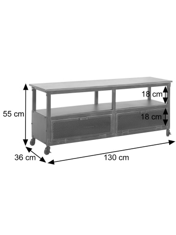 MCW Lowboard N28, Schwarz, braun