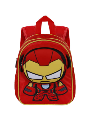 Marvel Rucksack Iron Man Bobblehead-Pocket in rot