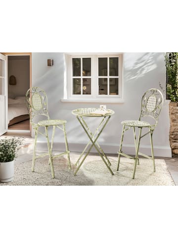 Beliani 3-tlg Bistro Set BIVIO in Grün