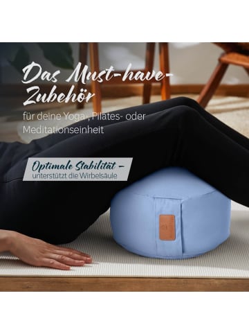 Lumaland #DoYourYoga  Yoga-Kissen Vishnu - gefüllt mit Bio-Buchweizenschalen - Rund 30x3