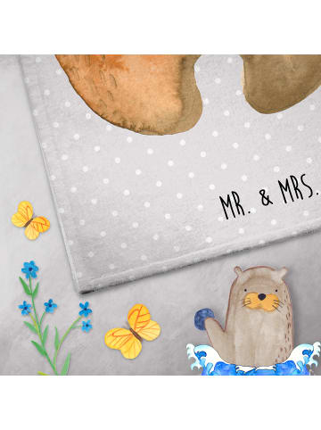 Mr. & Mrs. Panda Handtuch Bär Prüfung ohne Spruch in Grau Pastell
