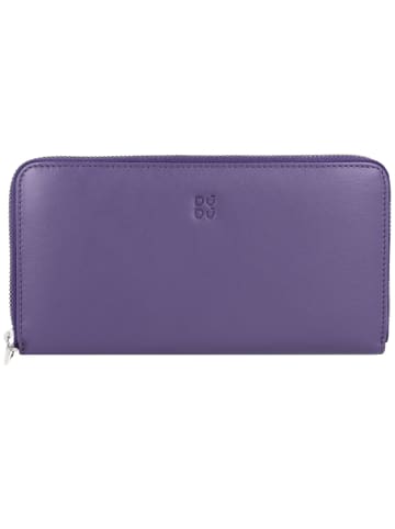 DuDu Geldbörse Leder 19 cm in mauve