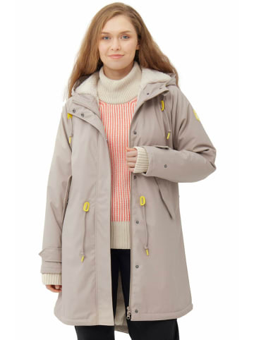 Derbe Parka für Damen in beige