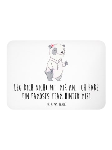 Mr. & Mrs. Panda Magnet Im Team zuMenschmenarbeiten mit Spruch in Weiß