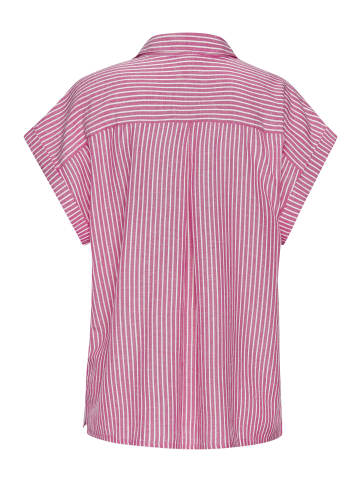 LASCANA Hemdbluse in pink-weiß gestreift