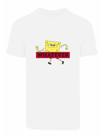F4NT4STIC T-Shirt Spongebob Schwammkopf WHATEVER in weiß