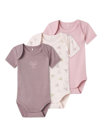 name it 3er-Pack Strampler in Barely Pink
