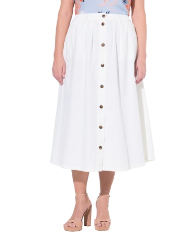 Ulla Popken Jeansrock in white denim