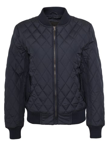 Urban Classics Urban Classics Damen Ladies Diamond Quilt Nylon Jacket in navy