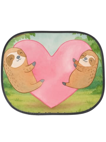 Mr. & Mrs. Panda Sonnenschutz Auto Faultiere Herz Design ohne Sp... in Weiß