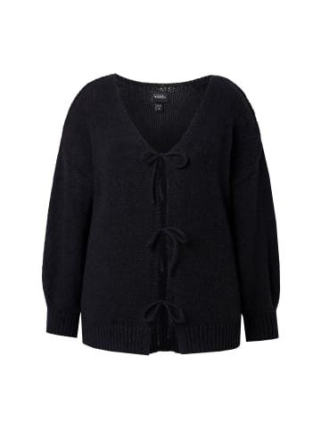 MIAMODA Strickjacke in schwarz