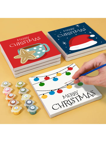 ARTNANAS Mini Malen nach Zahlen 6er Set-"Weihnachtszauber"