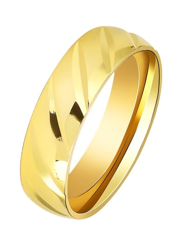Adeliás Herren Ring aus Edelstahl in gold