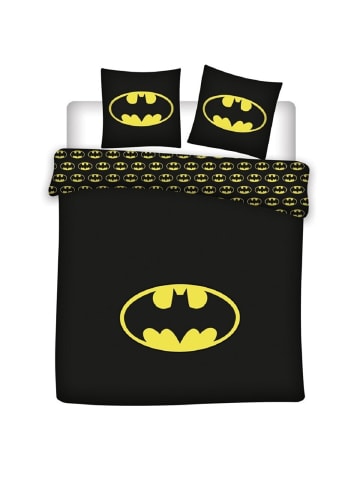Batman Batman 3-teiliges Bettwäsche-Set – 1x Deckenbezug (240x220) & in Schwarz