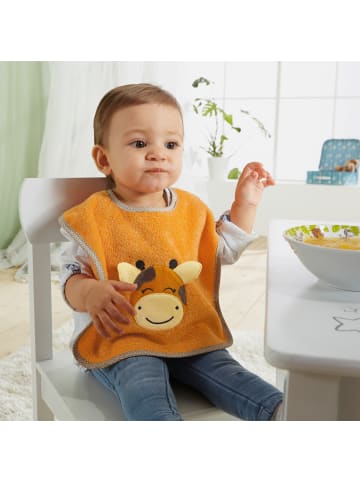 Erwin Müller Frottier Lätzchen 2er-Pack Giraffe in orange