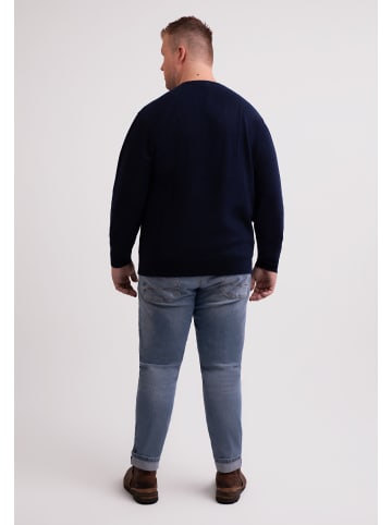 CASH-MERE.CH Rundhals Pullover in Marine Blau