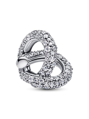 Pandora Charm Silber Pavé Unendlichkeitsknoten Herz