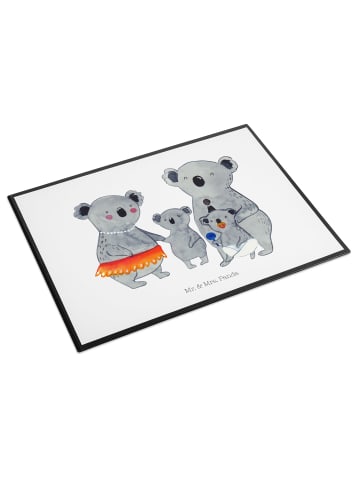 Mr. & Mrs. Panda Schreibunterlage Koala Familie ohne Spruch in Weiß