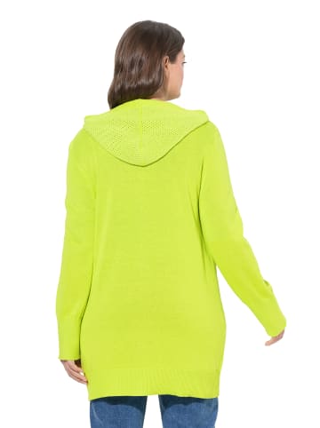 LAURASØN Strickjacke in limettengrün