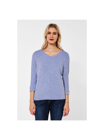 Street One Langarmshirt in dazzling blue melange