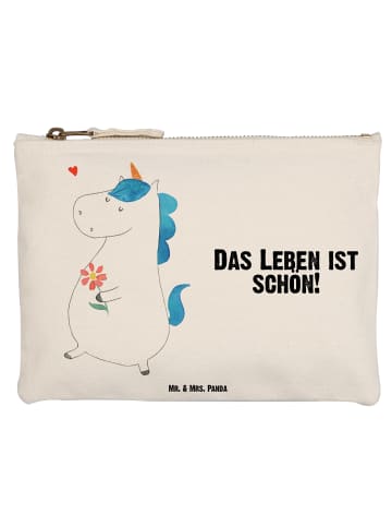 Mr. & Mrs. Panda Federmappe Einhorn Spaziergang mit Spruch in Weiß