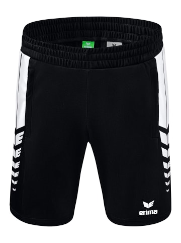 erima Six Wings Shorts in schwarz/weiss