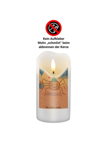 Mr. & Mrs. Panda Kerze Spinne Agathe Party Design ohne Spruch in Weiß