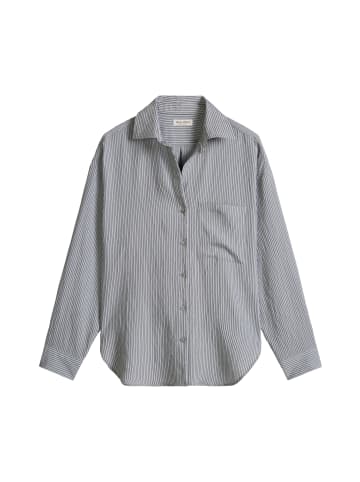 Marc O'Polo Streifenbluse relaxed in Medium Blue