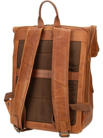 The Chesterfield Brand Rolltop Rucksack Savona 0322 in Cognac