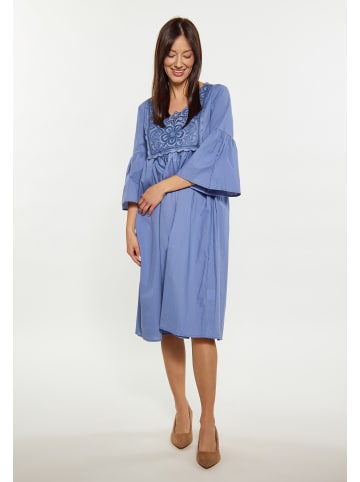Usha Damen Kleid in Denimblau