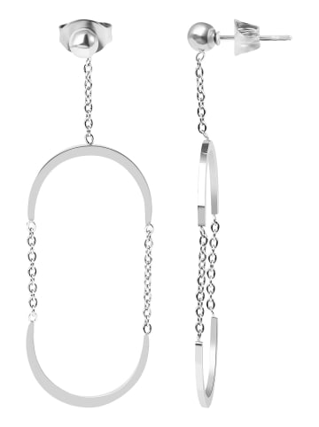 Adeliás Damen Ohrringe aus Edelstahl in silber