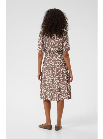 Kaffe Kleid KAemine Regular fit in Deep Taupe W. Chalk Print