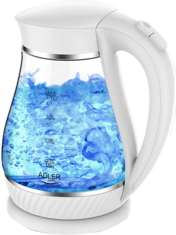 Adler Europe AD1274w 1,7 L Glas Wasserkocher weiß