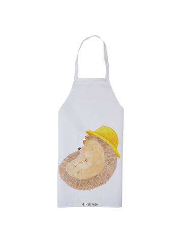 Mr. & Mrs. Panda Schürze Igel Beten ohne Spruch in Weiß