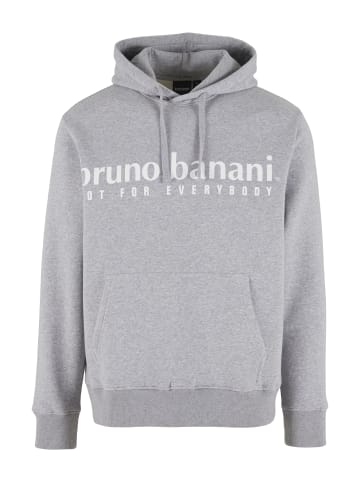 Bruno Banani Hoodie ohne Reißverschluss EWING in Grau / Melange