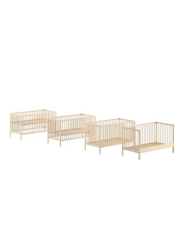 others BABYBETT Kara-lynn 144x84x76 aus Massivholz in Buche Natur