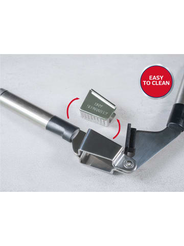 Leifheit  Knoblauchpresse 03124 silber schwarz 2,9 x 5,5 x 19,5 cm