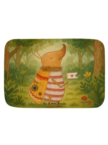 Mr. & Mrs. Panda Badteppich Nachtfalter Fähnchen Design ohne Spruch in Weiß