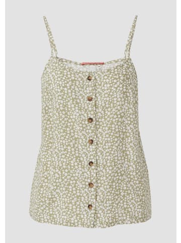 QS Bluse ärmellos in Olive