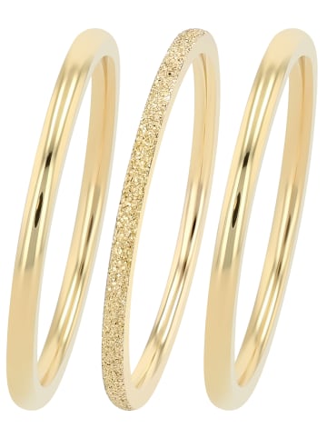 Adeliás Damen Ring aus Edelstahl in gold