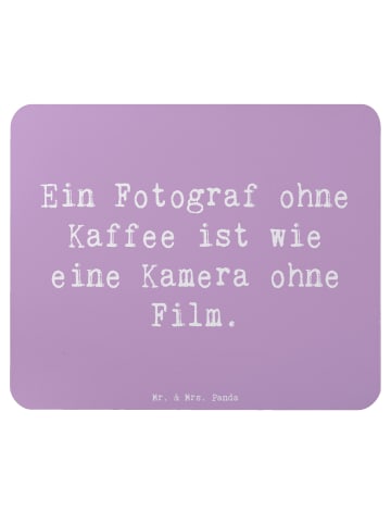 Mr. & Mrs. Panda Mouse Pad Spruch Fotograf Kaffee mit Spruch in Lavendeltraum