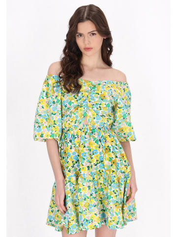 myMo Women Dress in blue multicolor